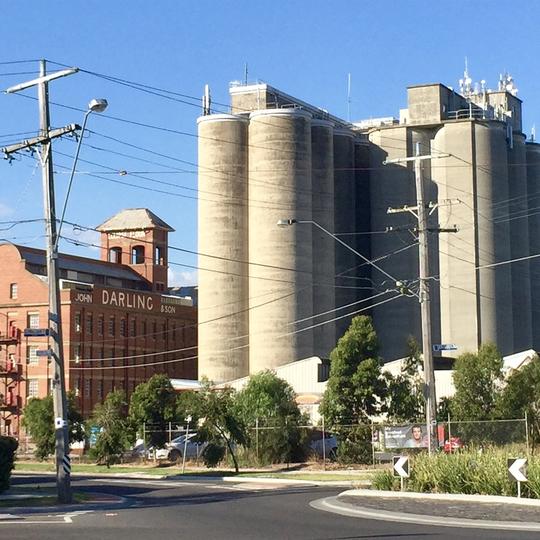 The John Darling & Son flour mill in Albion, Victoria