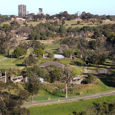 View of Maribyrnong Explosives Factory from Maribyrnong Creek